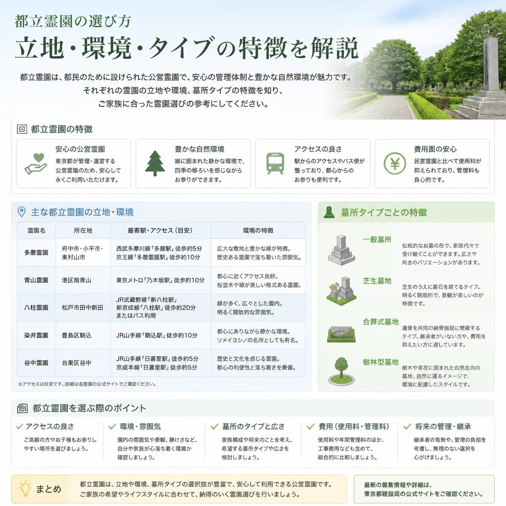霊園の選び方とポイント