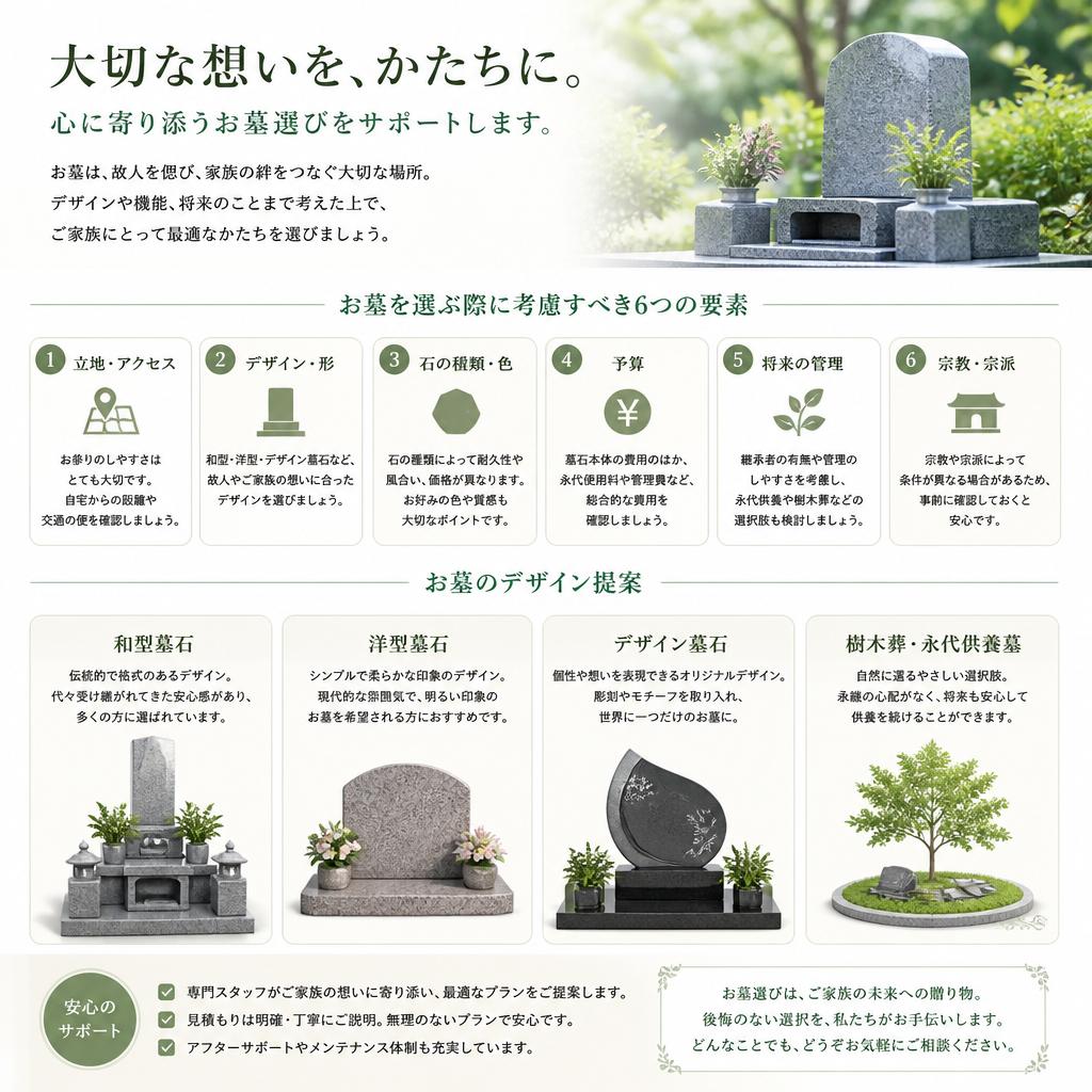 お墓のデザイン選び
