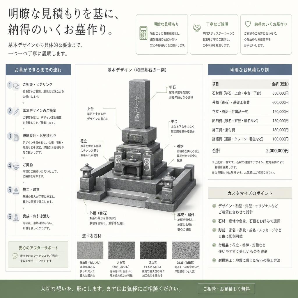 墓石見積のプロセス