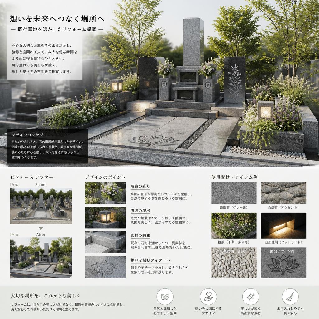 墓地リフォームで新たな想いを刻む