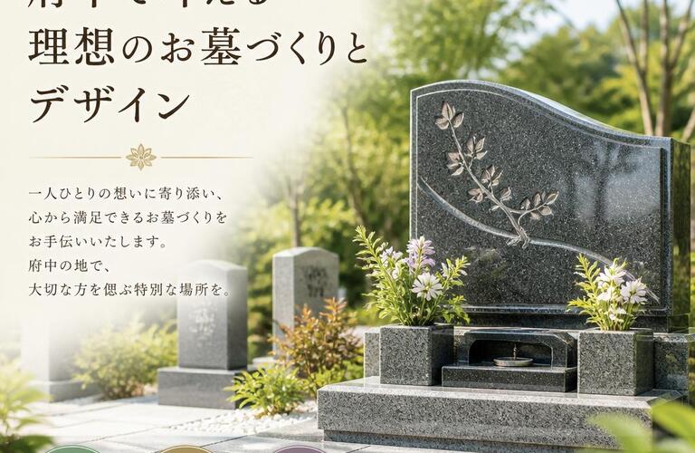 故人の想いを大切に、府中で叶える理想のお墓づくりとデザイン